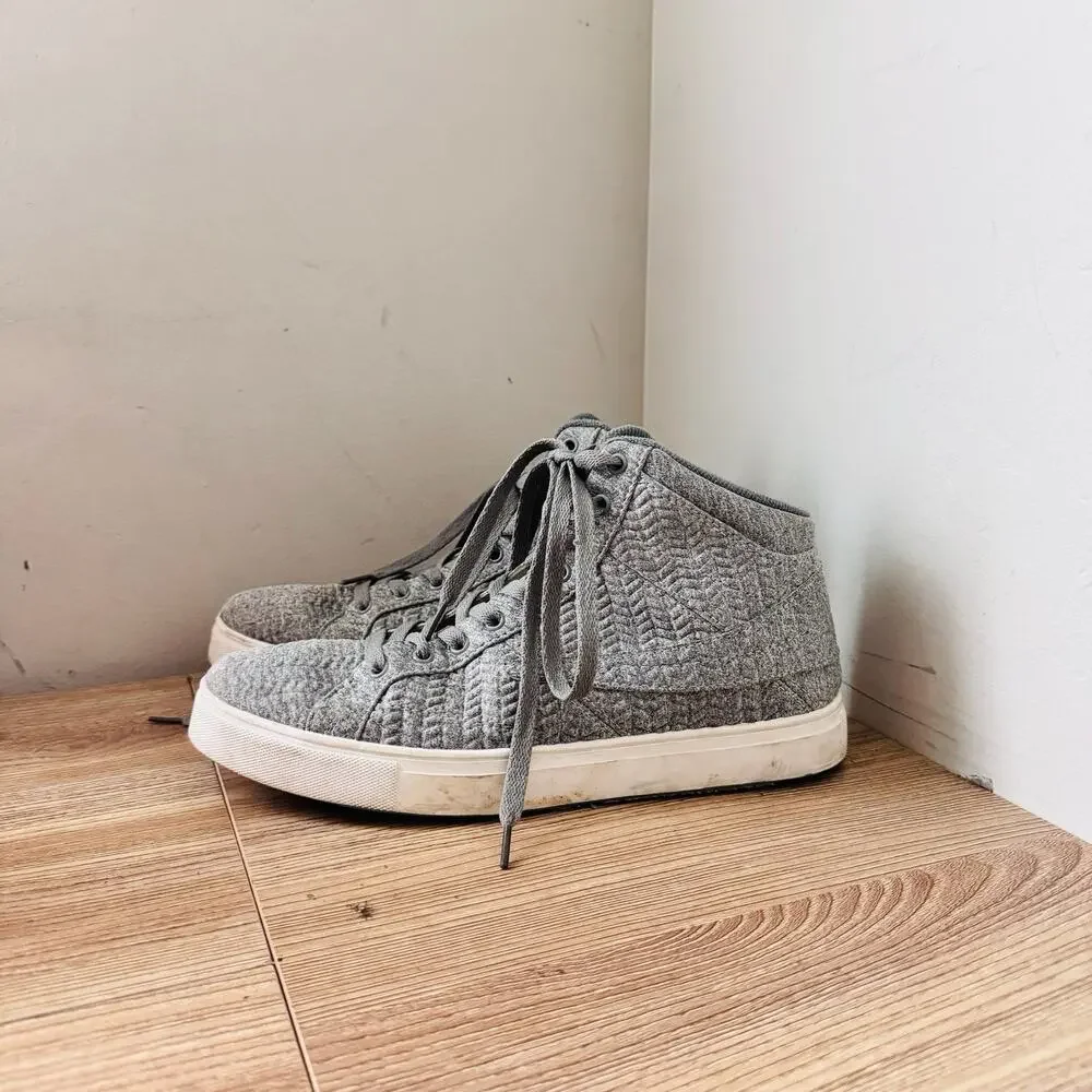 Fila gray embossed high-top sneakers Women’s Size 10